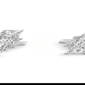 Three Stone Trapezoid Diamond Engagement Setting by Diamonds Direct Designs