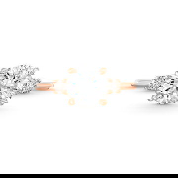 Three Stone Round Diamond Engagement Setting by Diamonds Direct Designs