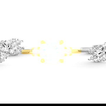 Three Stone Round Diamond Engagement Setting by Diamonds Direct Designs