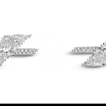 Cushion Lab Grown Diamond Hidden Halo Engagement Ring By Diamonds Direct Designs