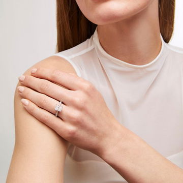 Cushion Lab Grown Diamond Hidden Halo Engagement Ring By Diamonds Direct Designs