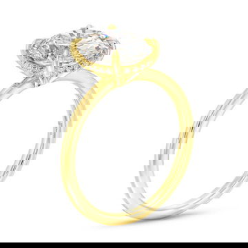 Oval Lab Grown Diamond Solitaire Engagement Ring By Diamonds Direct Designs