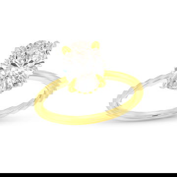 Oval Lab Grown Diamond Solitaire Engagement Ring By Diamonds Direct Designs