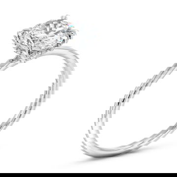 Oval Lab Grown Diamond Solitaire Engagement Ring By Diamonds Direct Designs