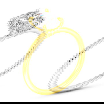 Oval Lab Grown Diamond Solitaire Engagement Ring By Diamonds Direct Designs
