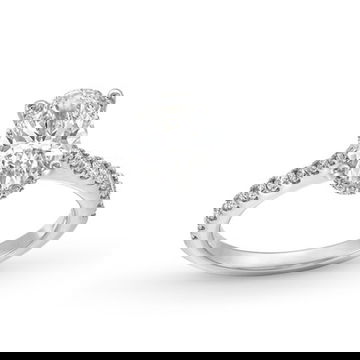Oval Lab Grown Diamond Hidden Halo Engagement Ring By Diamonds Direct Designs