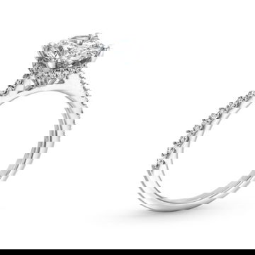 Oval Lab Grown Diamond Hidden Halo Engagement Ring By Diamonds Direct Designs