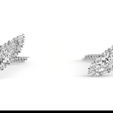 Pear Lab Grown Diamond Halo Engagement Ring By Diamonds Direct Designs