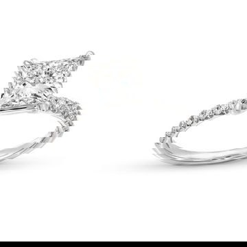 Princess Lab Grown Diamond Engagement Ring By Diamonds Direct Designs