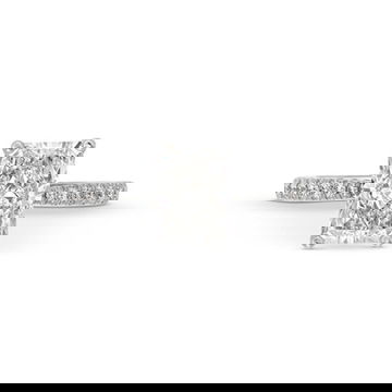 Radiant Lab Grown Diamond Hidden Halo Engagement Ring By Diamonds Direct Designs