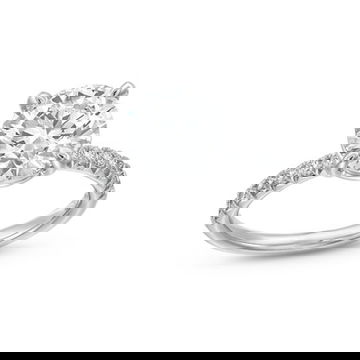 Round Lab Grown Diamond Engagement Ring By Diamonds Direct Designs