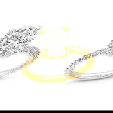Round Lab Grown Diamond Engagement Ring By Diamonds Direct Designs