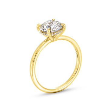 Round Lab Grown Diamond Solitaire Engagement Ring By Diamonds Direct Designs