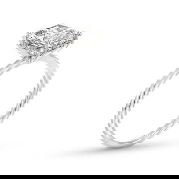 Radiant Lab Grown Diamond Solitaire Engagement Ring By Diamonds Direct Designs