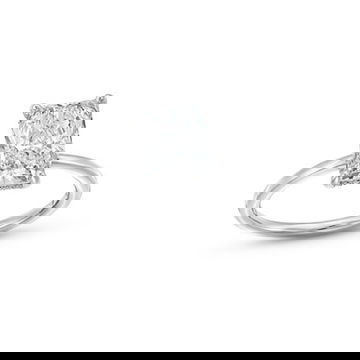 Radiant Lab Grown Diamond Solitaire Engagement Ring By Diamonds Direct Designs