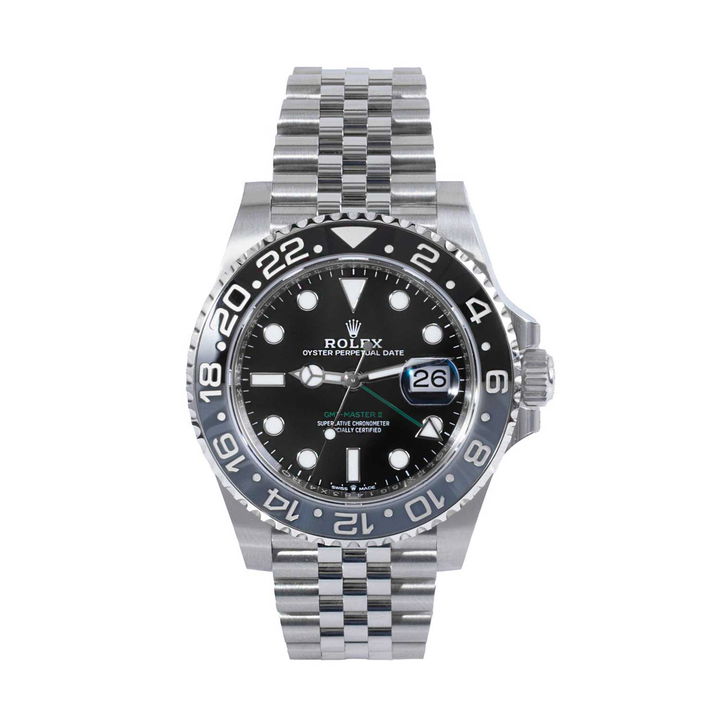 Rolex GMT-Master II 40 Black Dial Watch | "Bruce Wayne" | Oystersteel