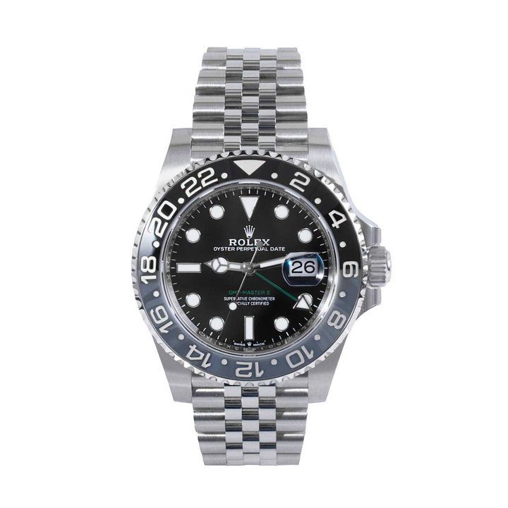 Rolex GMT-Master II 40 Black Dial Watch | "Bruce Wayne" | Oystersteel