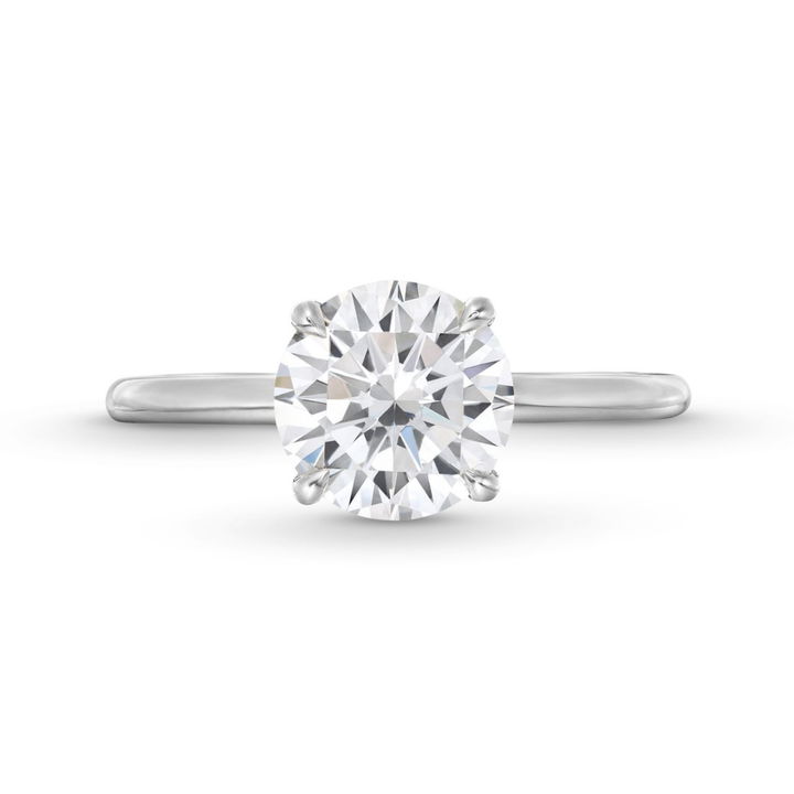 Solitaire Engagement Setting By C. Gonshor In White Gold 14K