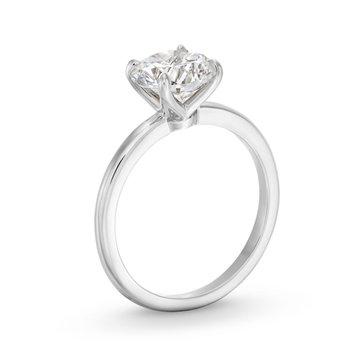 Solitaire Engagement Setting By C. Gonshor In White Gold 14K