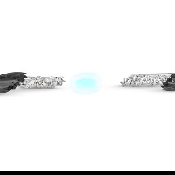 Oval Blue Sapphire and Diamond Ring