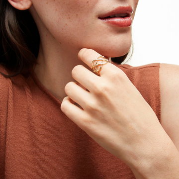 Diamond Lattice Band In Yellow Gold 14K