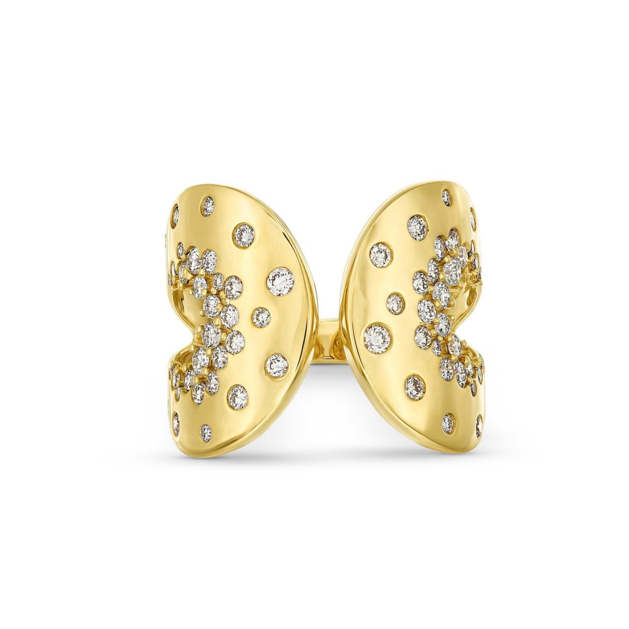 Open Scattered Diamond Band