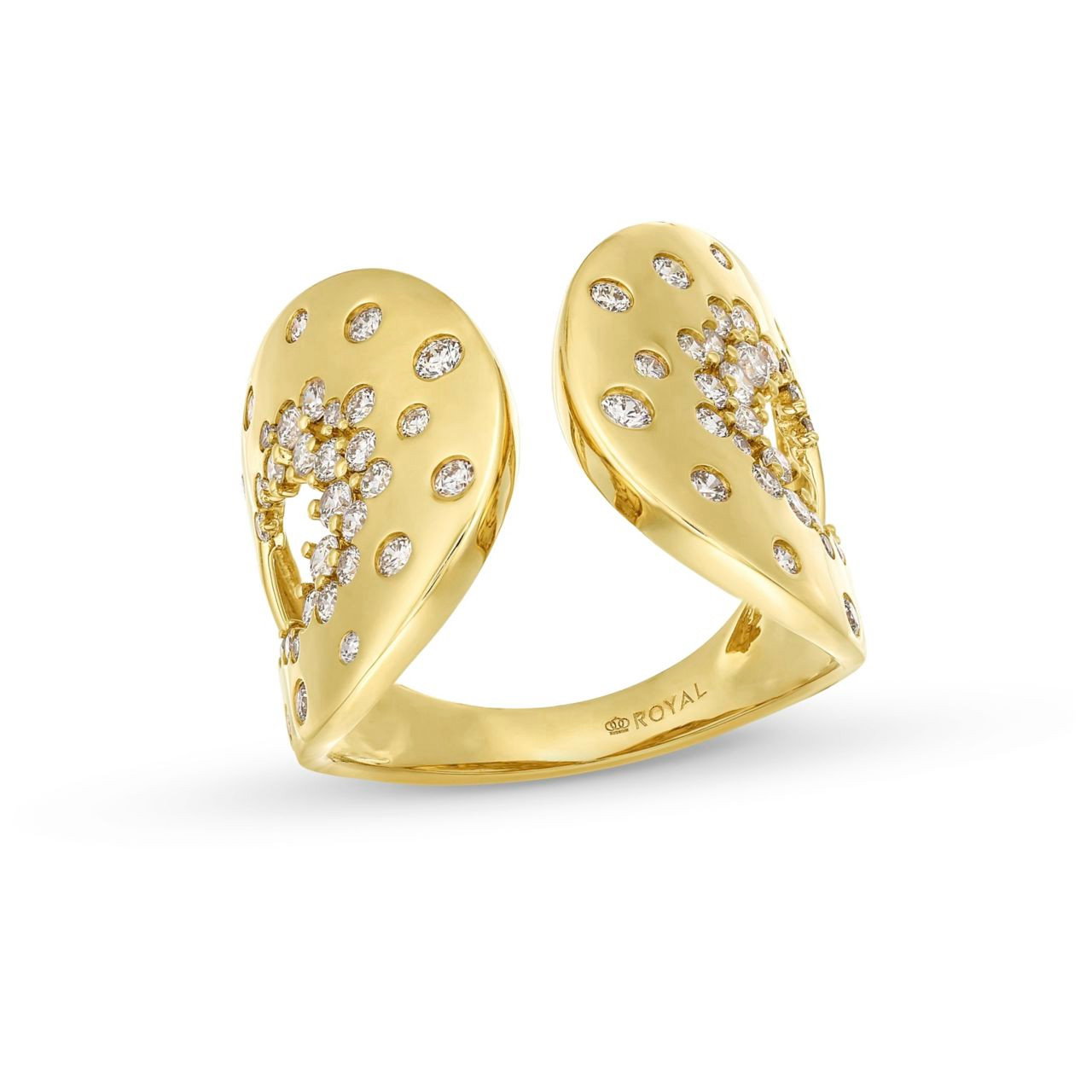 Open Scattered Diamond Band
