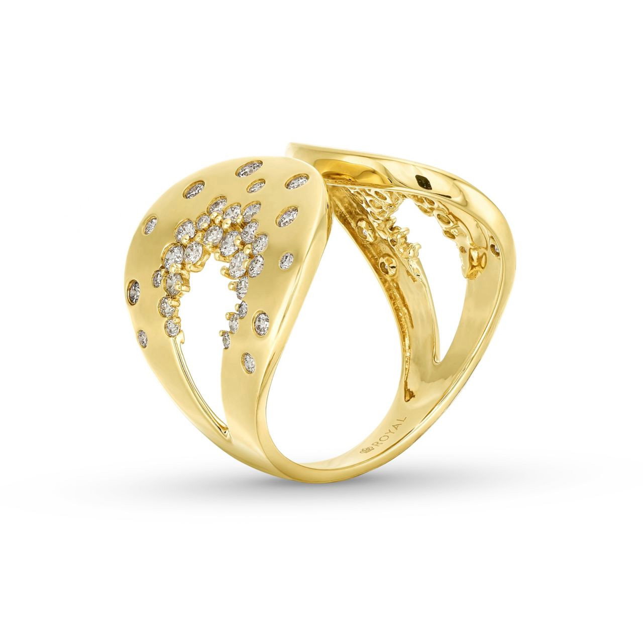 Open Scattered Diamond Band