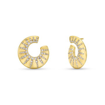Diamond Scattered Stud Earrings