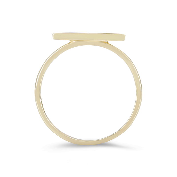 Baguette Diamond Bar Ring In White Gold 14K