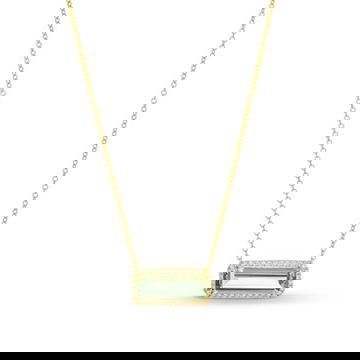 Green Amethyst Diamond Necklace