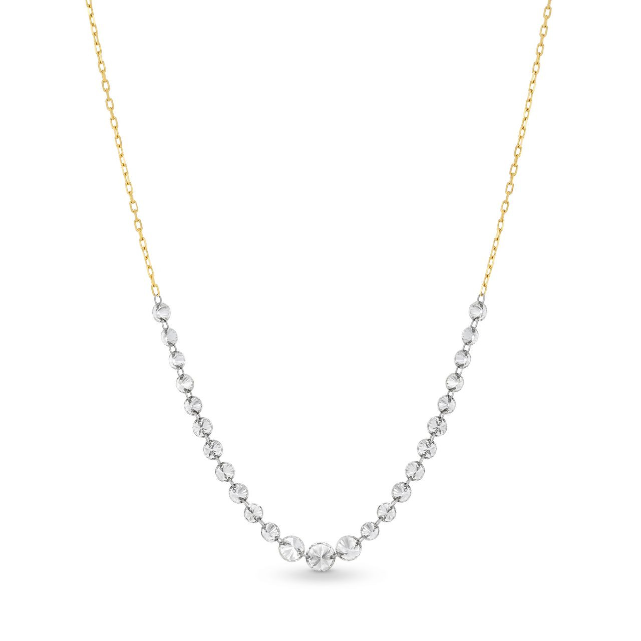 Graduated Round Diamond Necklace