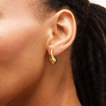 Teardrop Stud Earrings In Yellow Gold 14K