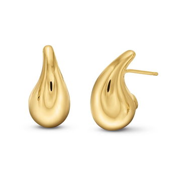 Teardrop Stud Earrings In Yellow Gold 14K