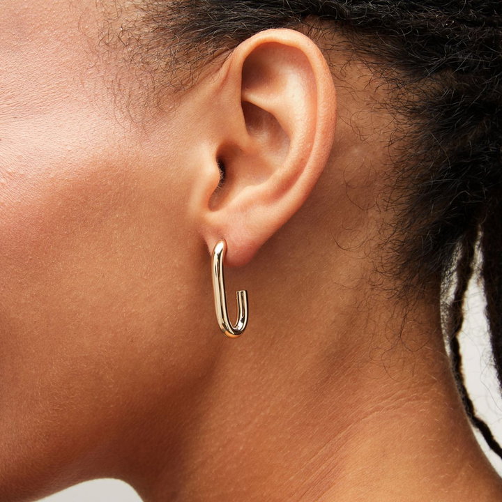 J-Hoop Earrings