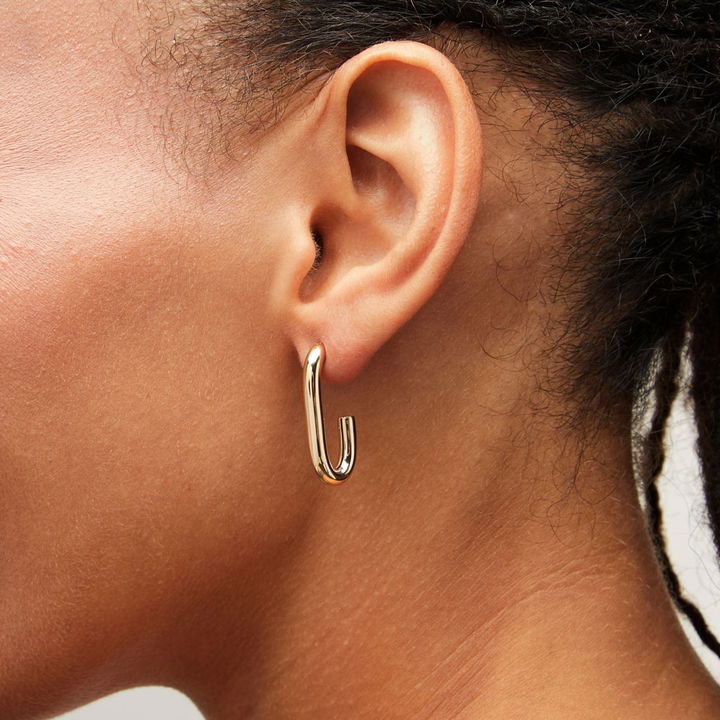 J-Hoop Earrings