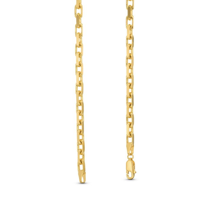 22 Inch French Cable Chain Necklace In Yellow Gold 14K