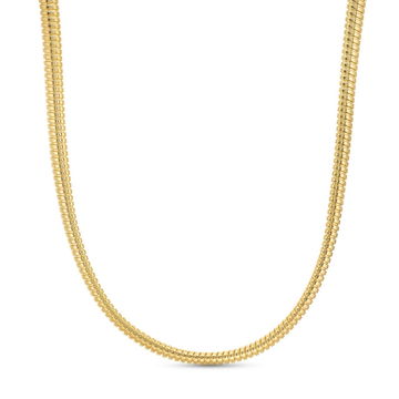 Snake Chain Necklace In Yellow Gold 14K