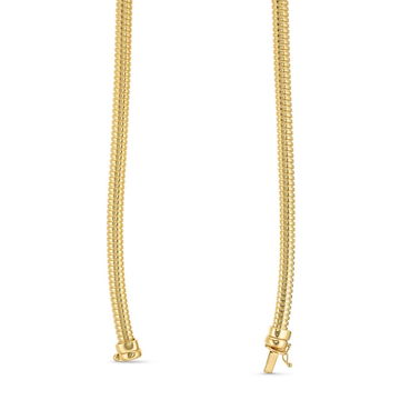 Snake Chain Necklace In Yellow Gold 14K