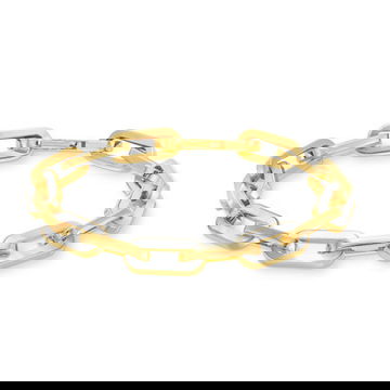 Mother of Pearl Paperclip Chain Bracelet