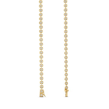 Illusion Diamond Necklace In Yellow Gold 14K