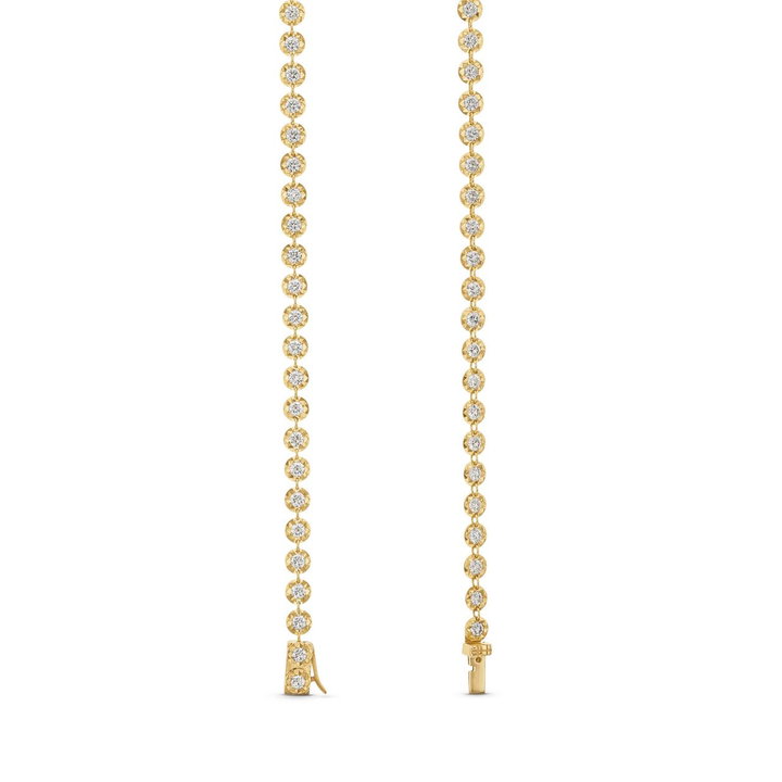 Illusion Diamond Necklace In Yellow Gold 14K