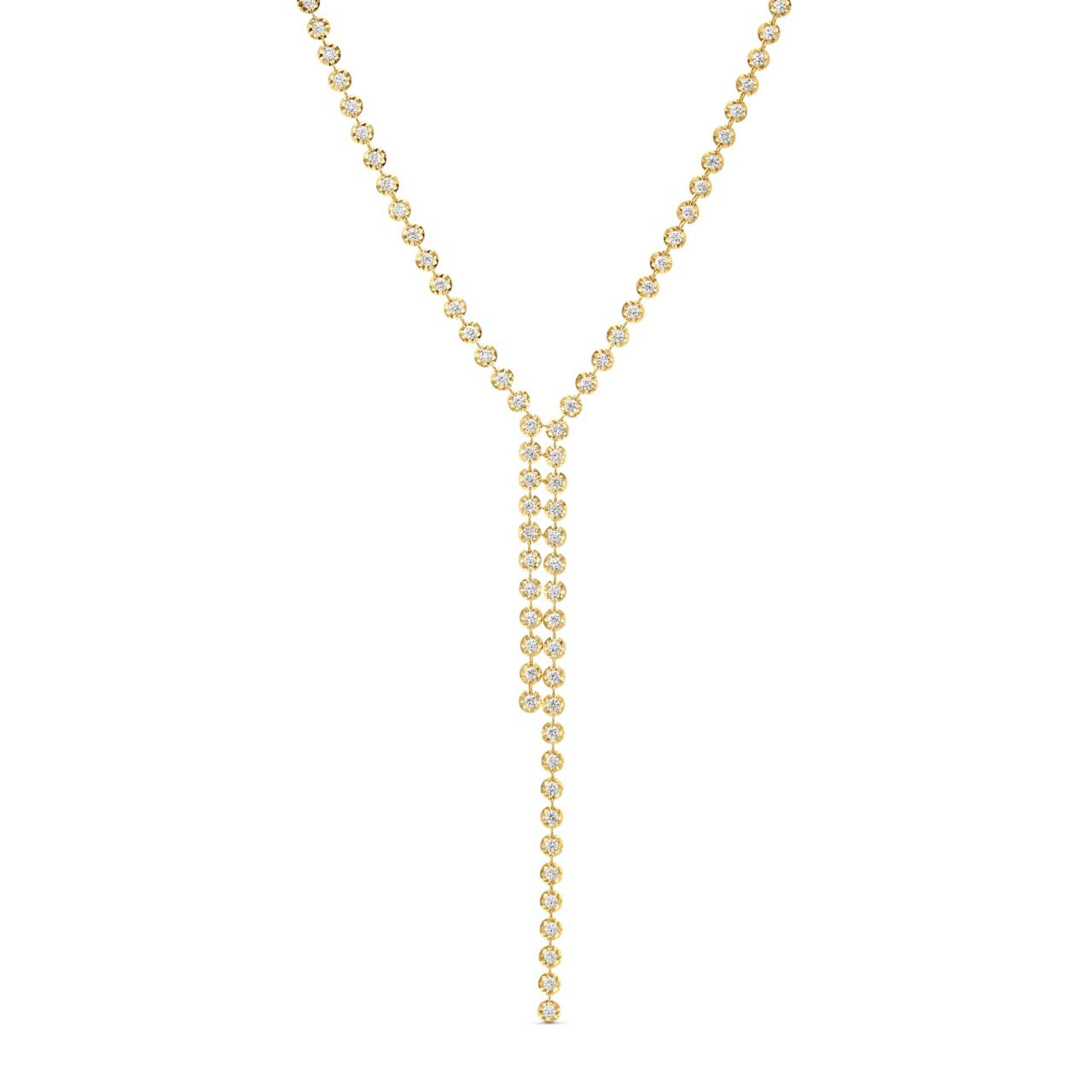 Illusion Diamond Y-Chain Necklace 0
