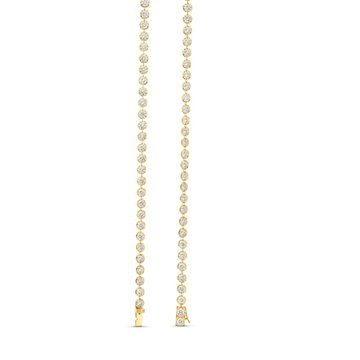 Illusion Diamond Bracelet In Solid 14K Yellow Gold