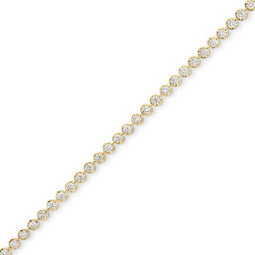 Illusion Diamond Bracelet In Yellow Gold 14K