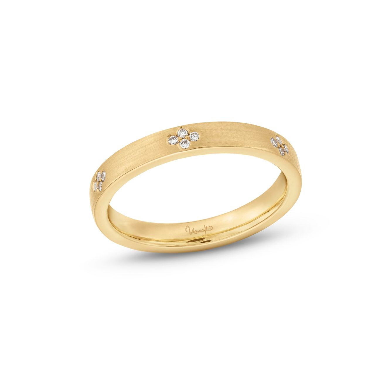 Cluster Diamond Wedding Band 1