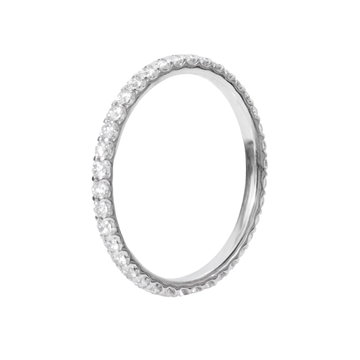 Diamond Eternity Wedding Band (0.60tw) In White Gold 14K