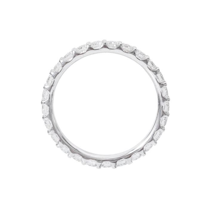 Diamond Eternity Wedding Band (1.25tw) In Solid 14K White Gold