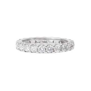Diamond Eternity Wedding Band (1.65tw) In White Gold 14K
