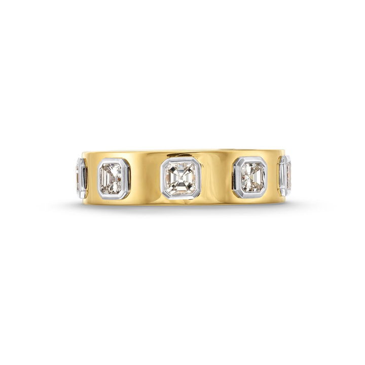 Asscher Cut Bezel Band